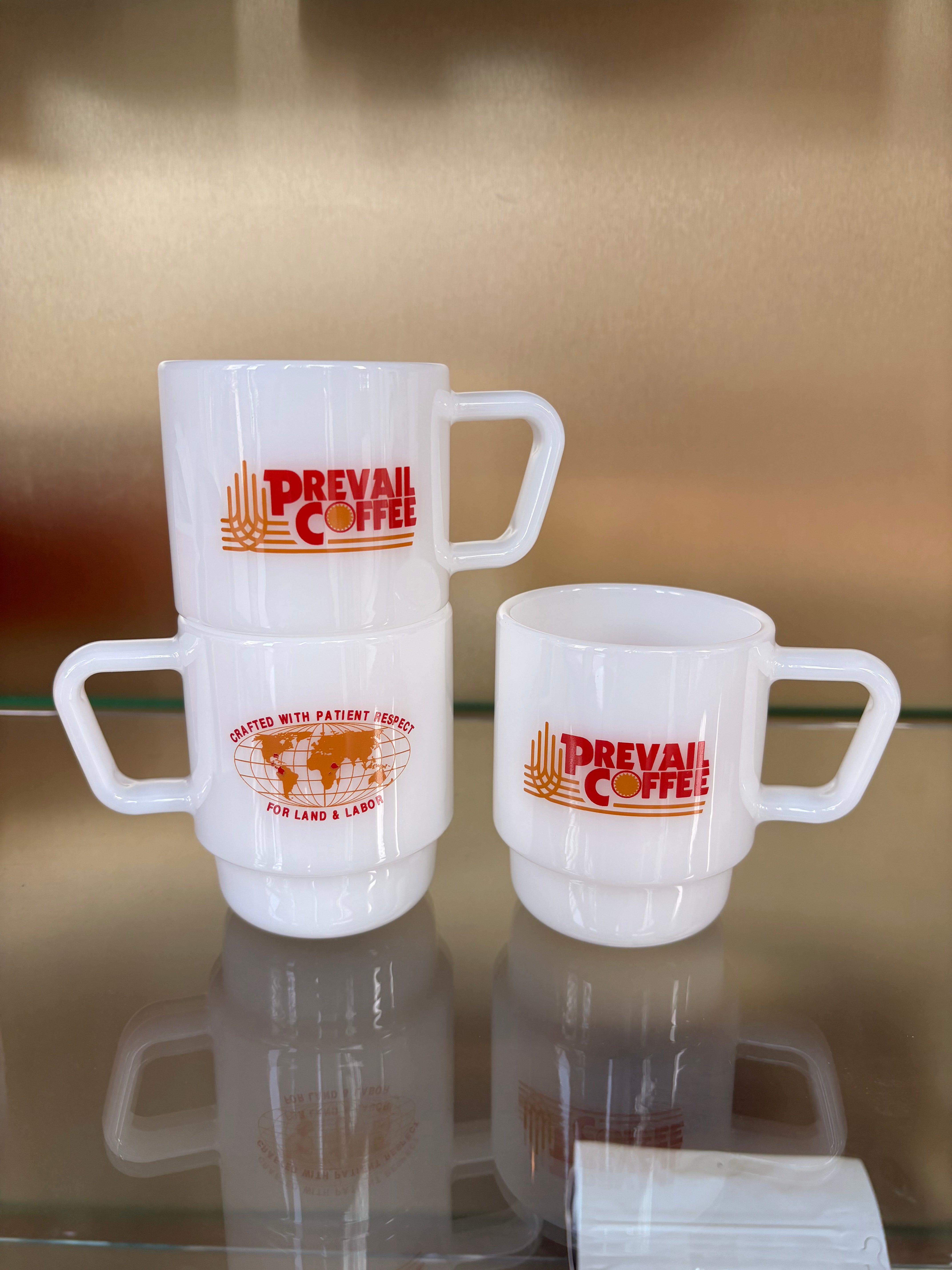Vintage Milk Glass Mug – Prevail Coffee
