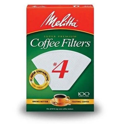 Melitta #4 Filters - White (100 Count)