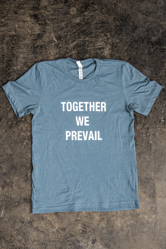 Together We Prevail T-Shirt | Heather Blue